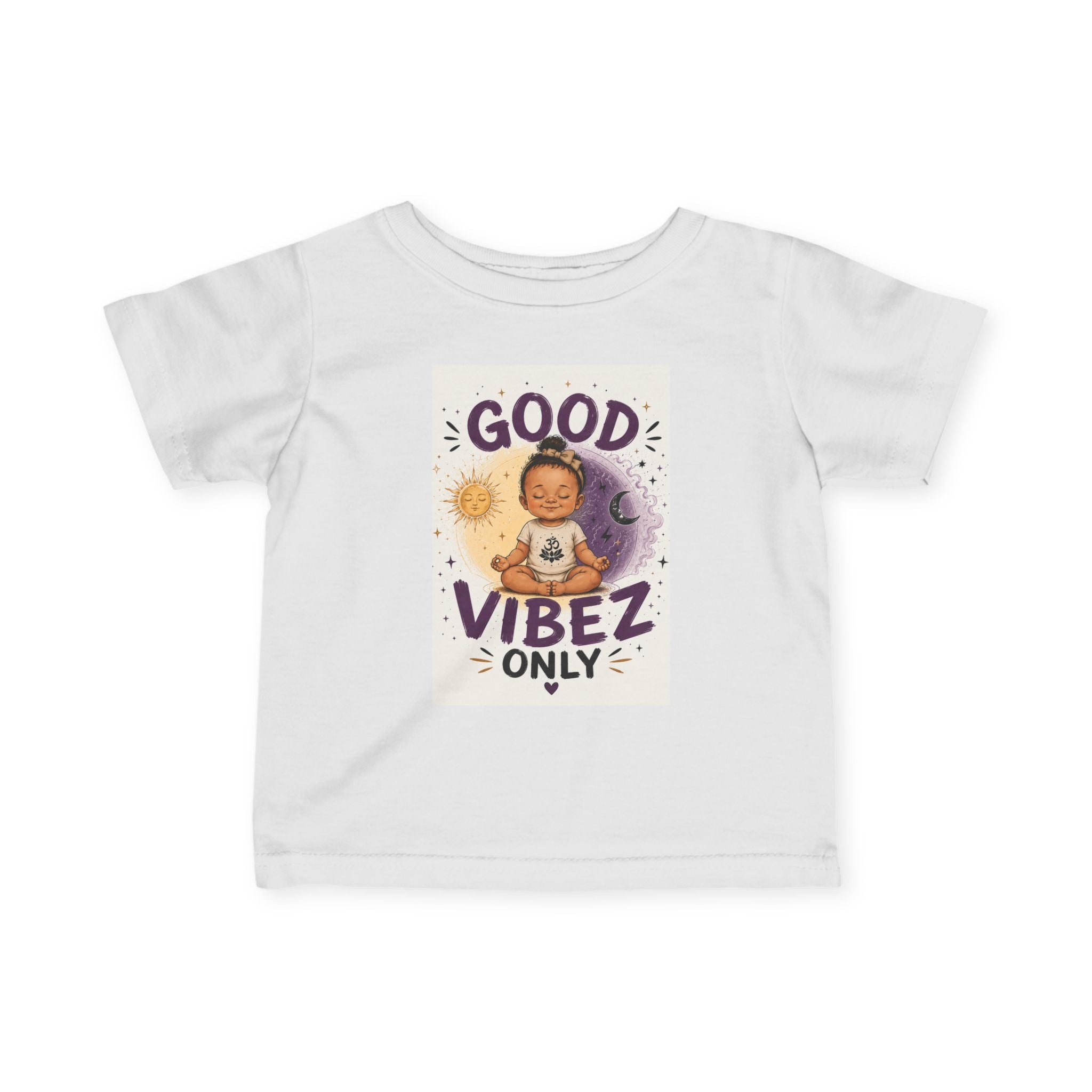 Good Vibez Only™ Infant Tee | Positive Energy Baby Graphic Shirt