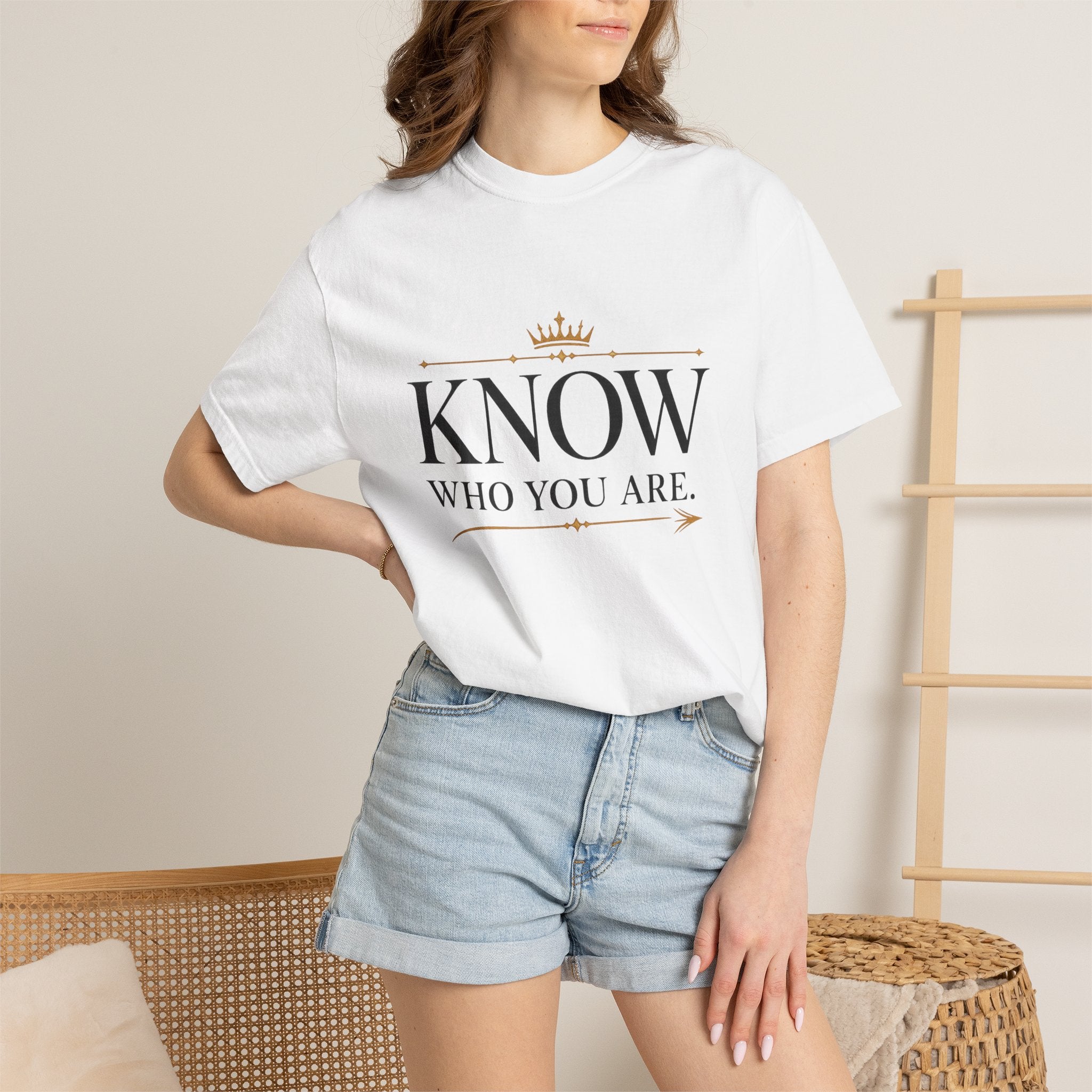 Know Who You Are Respect Follows Shirt Motivational Streetwear Tee