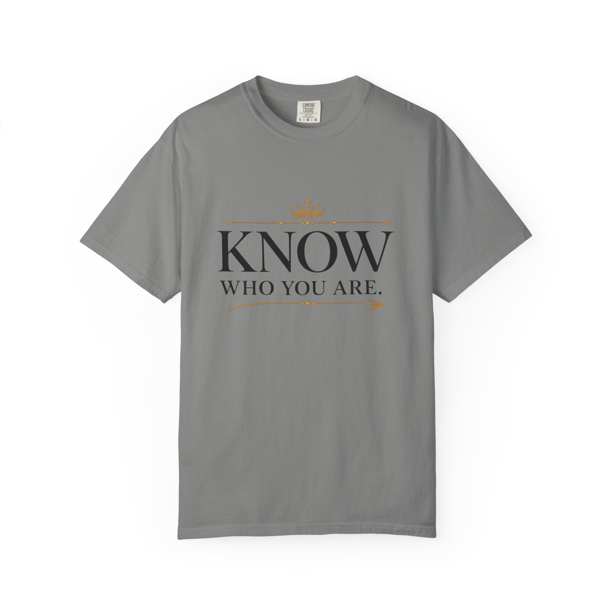 Know Who You Are Respect Follows Shirt Motivational Streetwear Tee