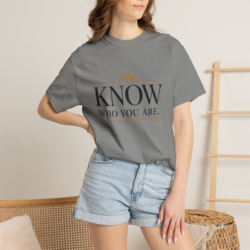 Know Who You Are Respect Follows Shirt Motivational Streetwear Tee